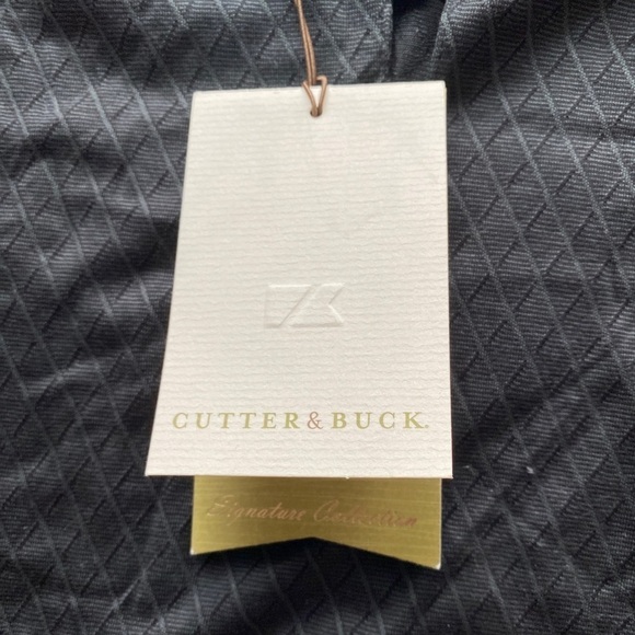 NWT Cutter & Buck Signature Collection Black Textured Athletic Polo Shirt Medium - Picture 7 of 11